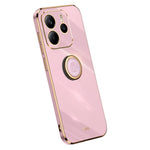 XINLI For Xiaomi Redmi Note 14 5G Case Ring Kickstand Electroplating TPU Phone Cover