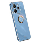 XINLI For Xiaomi Redmi Note 14 5G Case Ring Kickstand Electroplating TPU Phone Cover
