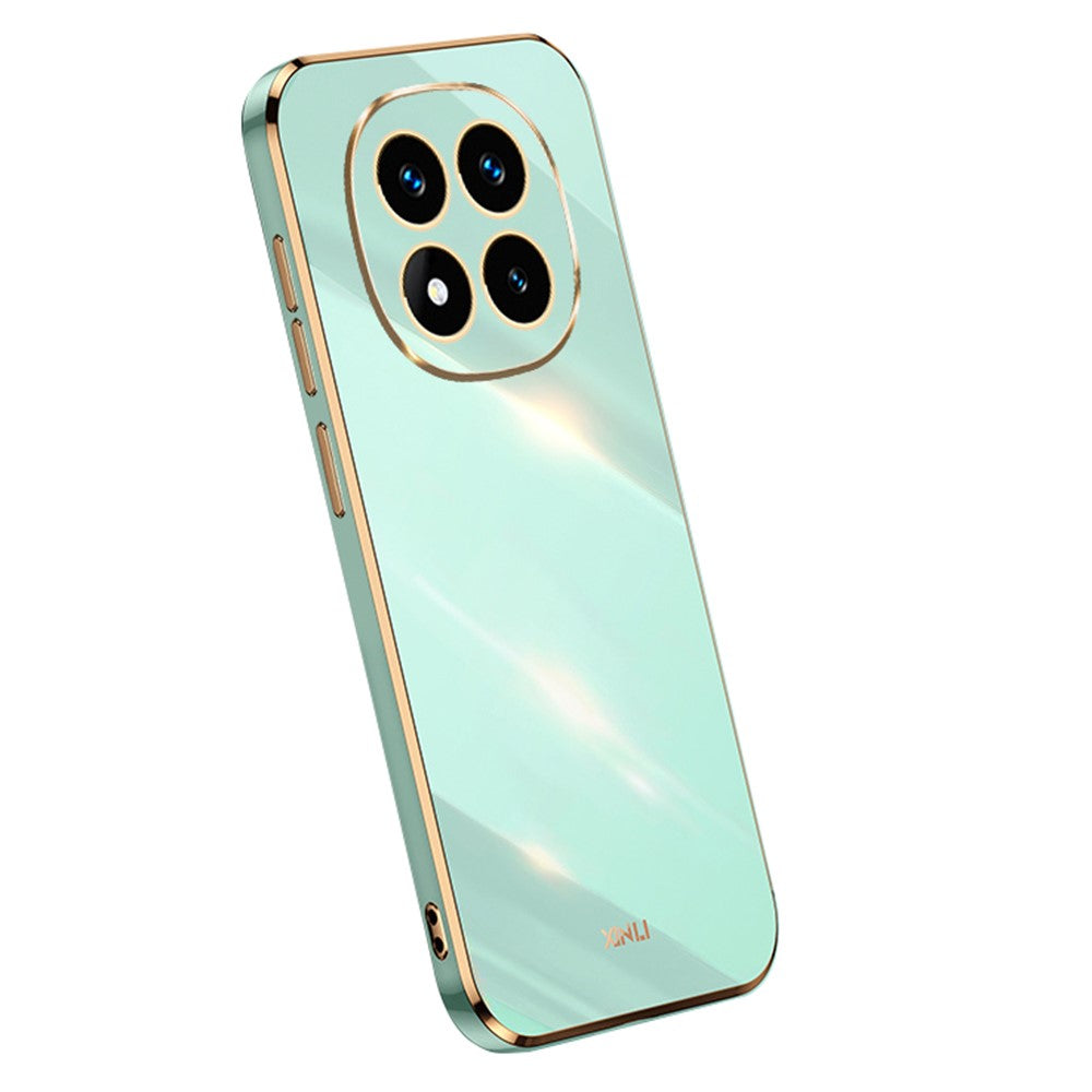 XINLI For Xiaomi Redmi Note 14 Pro 4G Case TPU Phone Cover with Electroplating Frame