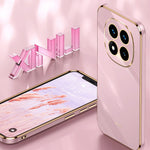 XINLI For Xiaomi Redmi Note 14 Pro 4G Case TPU Phone Cover with Electroplating Frame