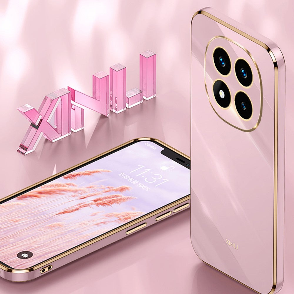 XINLI For Xiaomi Redmi Note 14 Pro 4G Case TPU Phone Cover with Electroplating Frame