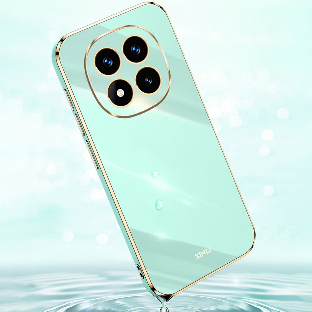 XINLI For Xiaomi Redmi Note 14 Pro 4G Case TPU Phone Cover with Electroplating Frame
