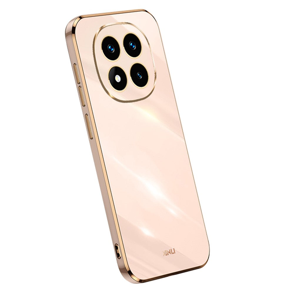 XINLI For Xiaomi Redmi Note 14 Pro 4G Case TPU Phone Cover with Electroplating Frame