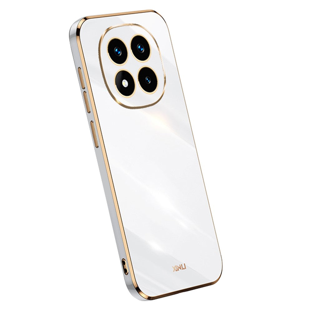 XINLI For Xiaomi Redmi Note 14 Pro 4G Case TPU Phone Cover with Electroplating Frame