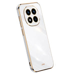 XINLI For Xiaomi Redmi Note 14 Pro 4G Case TPU Phone Cover with Electroplating Frame