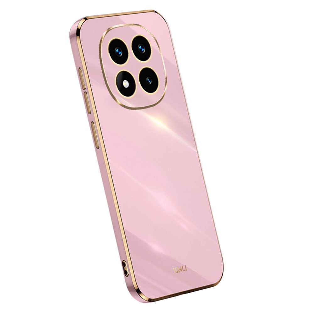 XINLI For Xiaomi Redmi Note 14 Pro 4G Case TPU Phone Cover with Electroplating Frame
