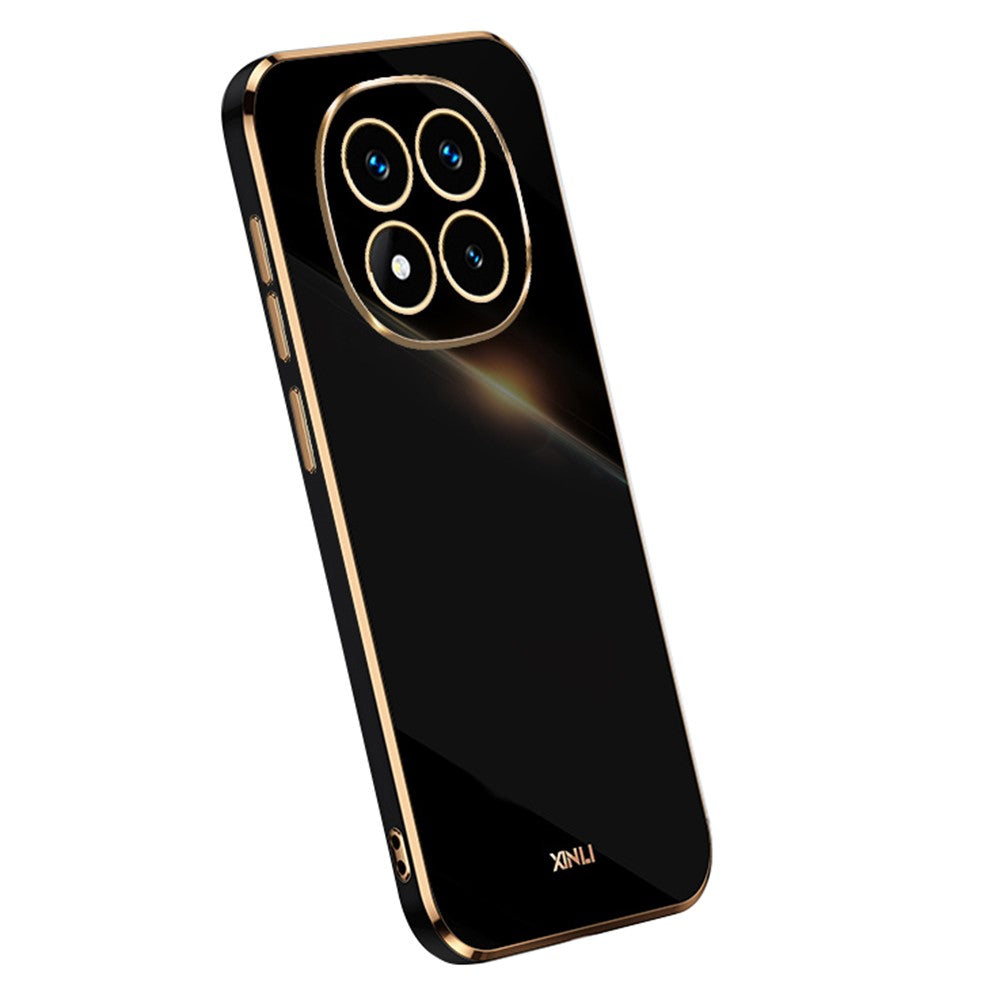 XINLI For Xiaomi Redmi Note 14 Pro 4G Case TPU Phone Cover with Electroplating Frame