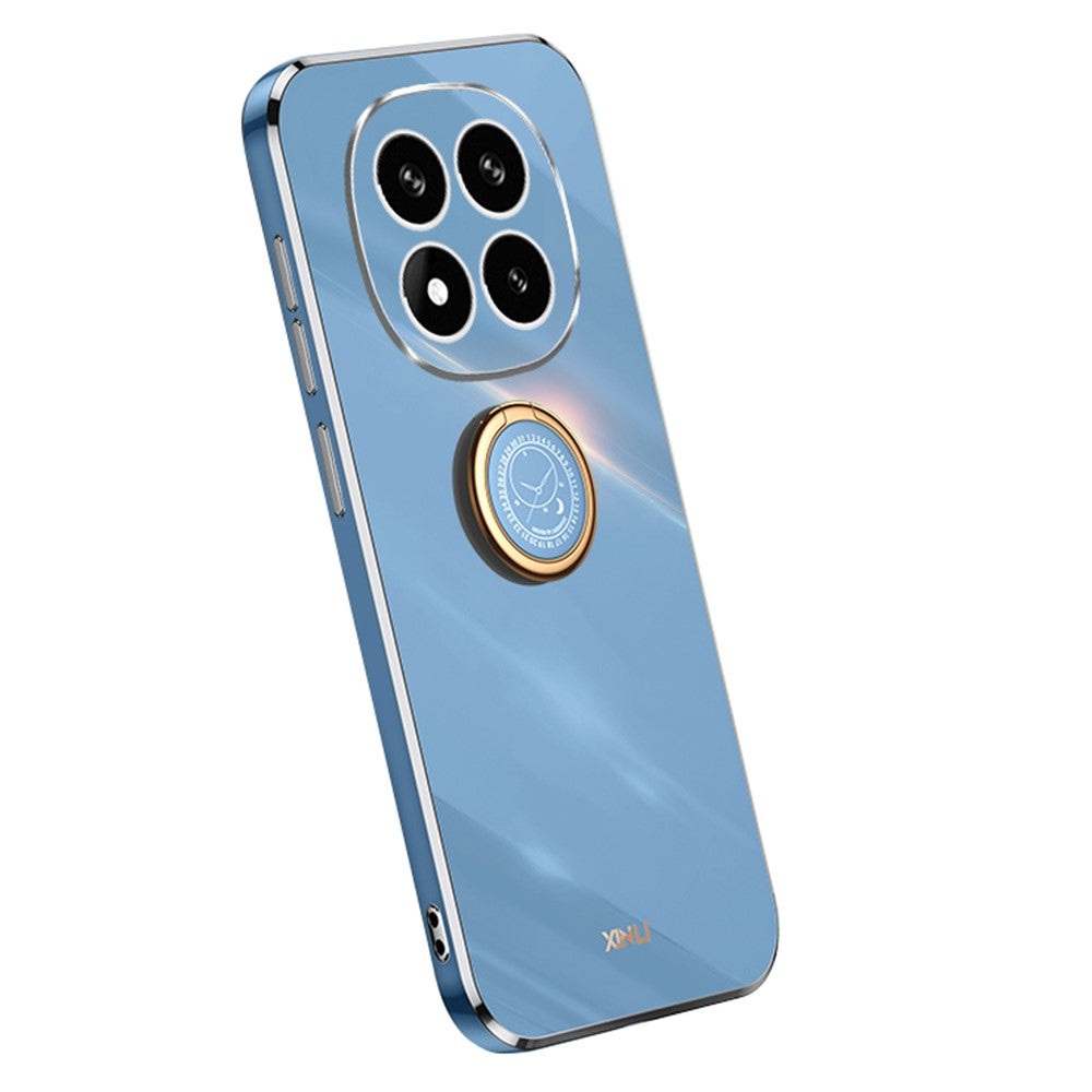 XINLI For Xiaomi Redmi Note 14 Pro 4G Case Ring Kickstand Electroplating TPU Phone Cover