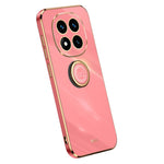 XINLI For Xiaomi Redmi Note 14 Pro 4G Case Ring Kickstand Electroplating TPU Phone Cover