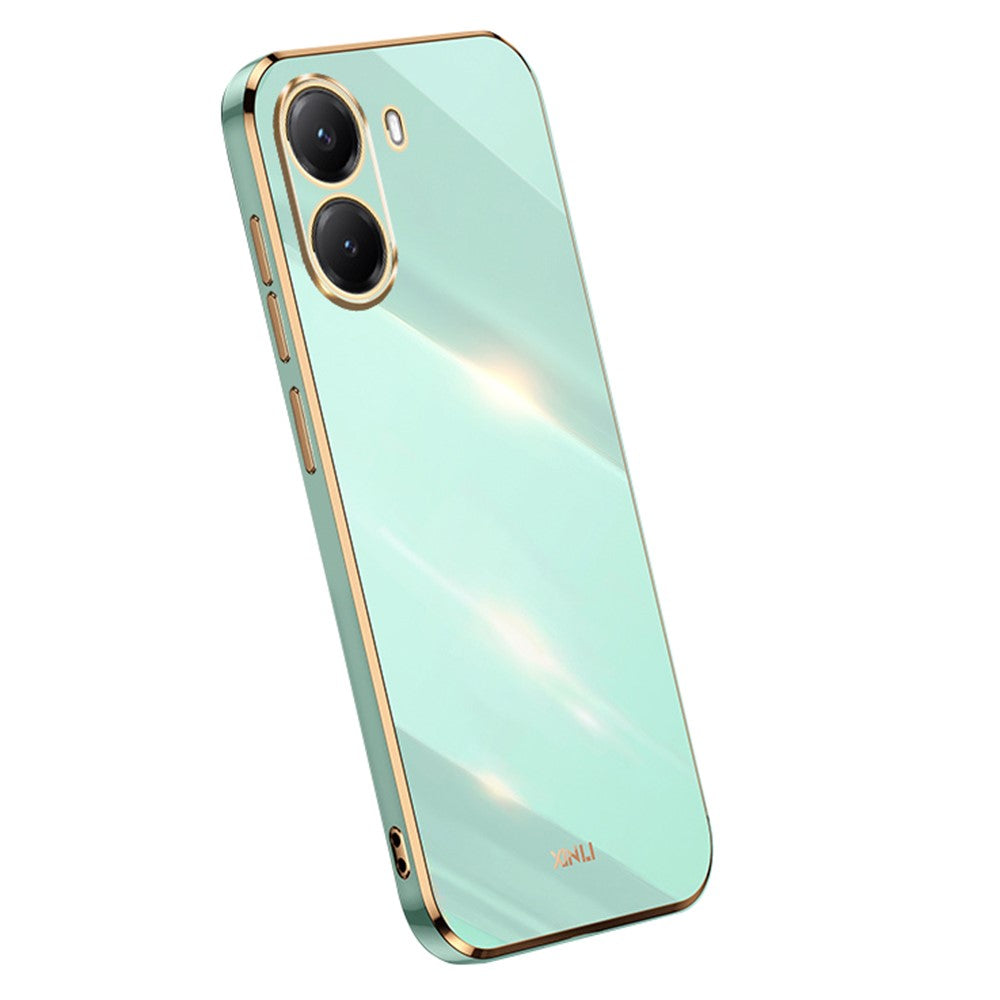 XINLI For Xiaomi Poco X7 Pro 5G Case TPU Phone Cover with Electroplating Frame