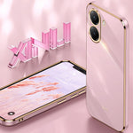 XINLI For Xiaomi Poco X7 Pro 5G Case TPU Phone Cover with Electroplating Frame
