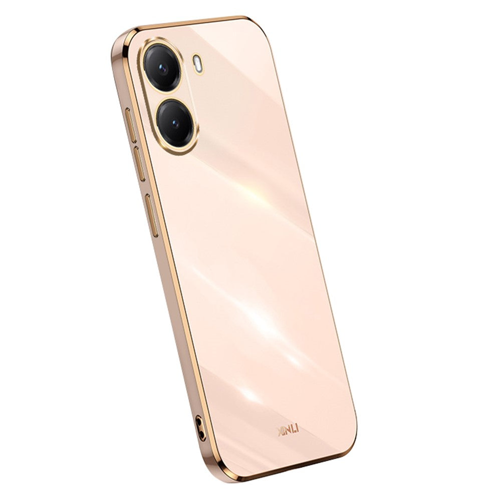 XINLI For Xiaomi Poco X7 Pro 5G Case TPU Phone Cover with Electroplating Frame