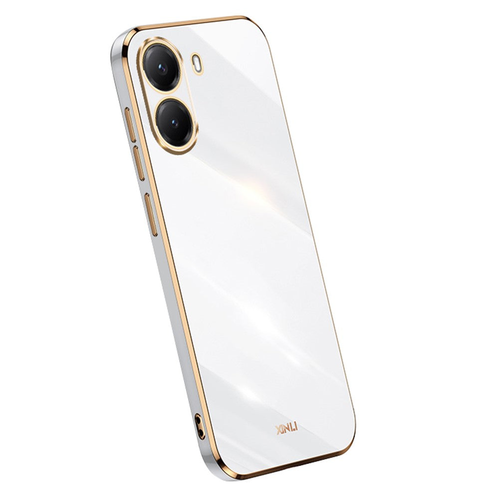 XINLI For Xiaomi Poco X7 Pro 5G Case TPU Phone Cover with Electroplating Frame
