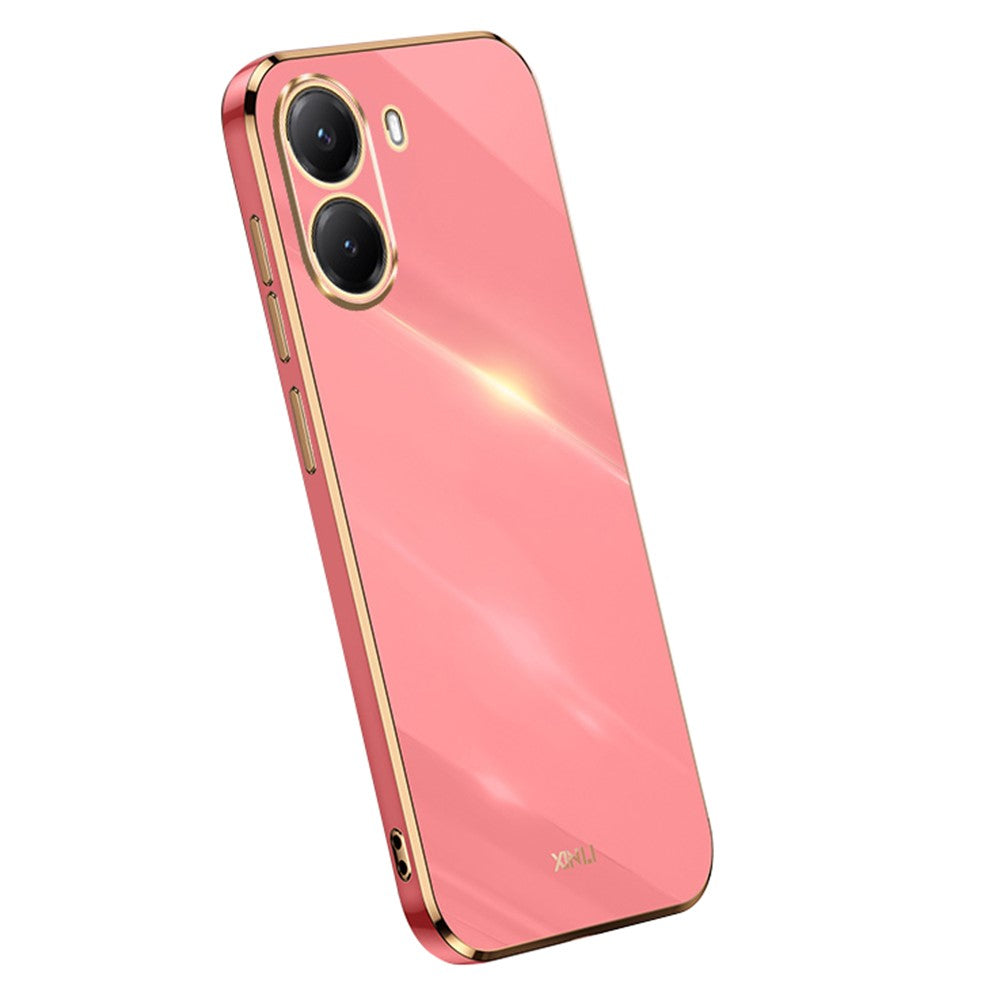 XINLI For Xiaomi Poco X7 Pro 5G Case TPU Phone Cover with Electroplating Frame