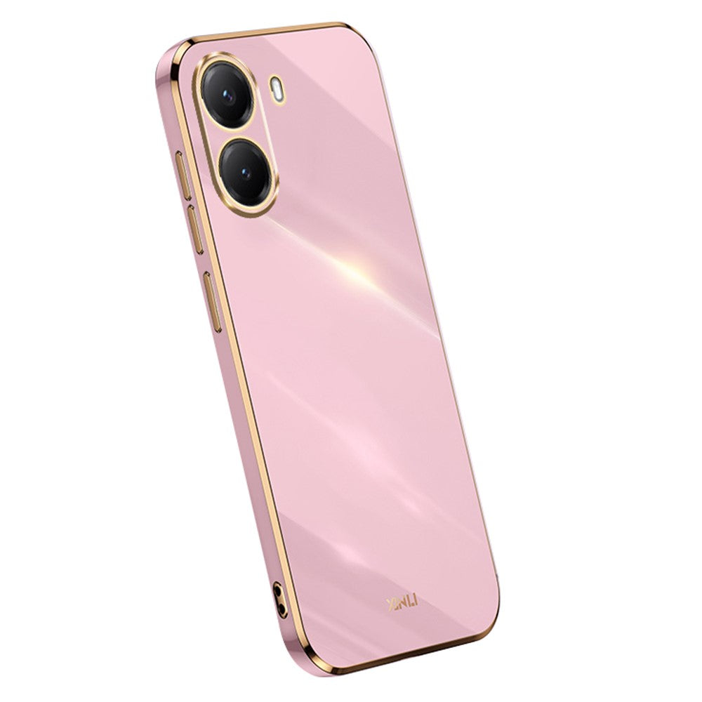 XINLI For Xiaomi Poco X7 Pro 5G Case TPU Phone Cover with Electroplating Frame