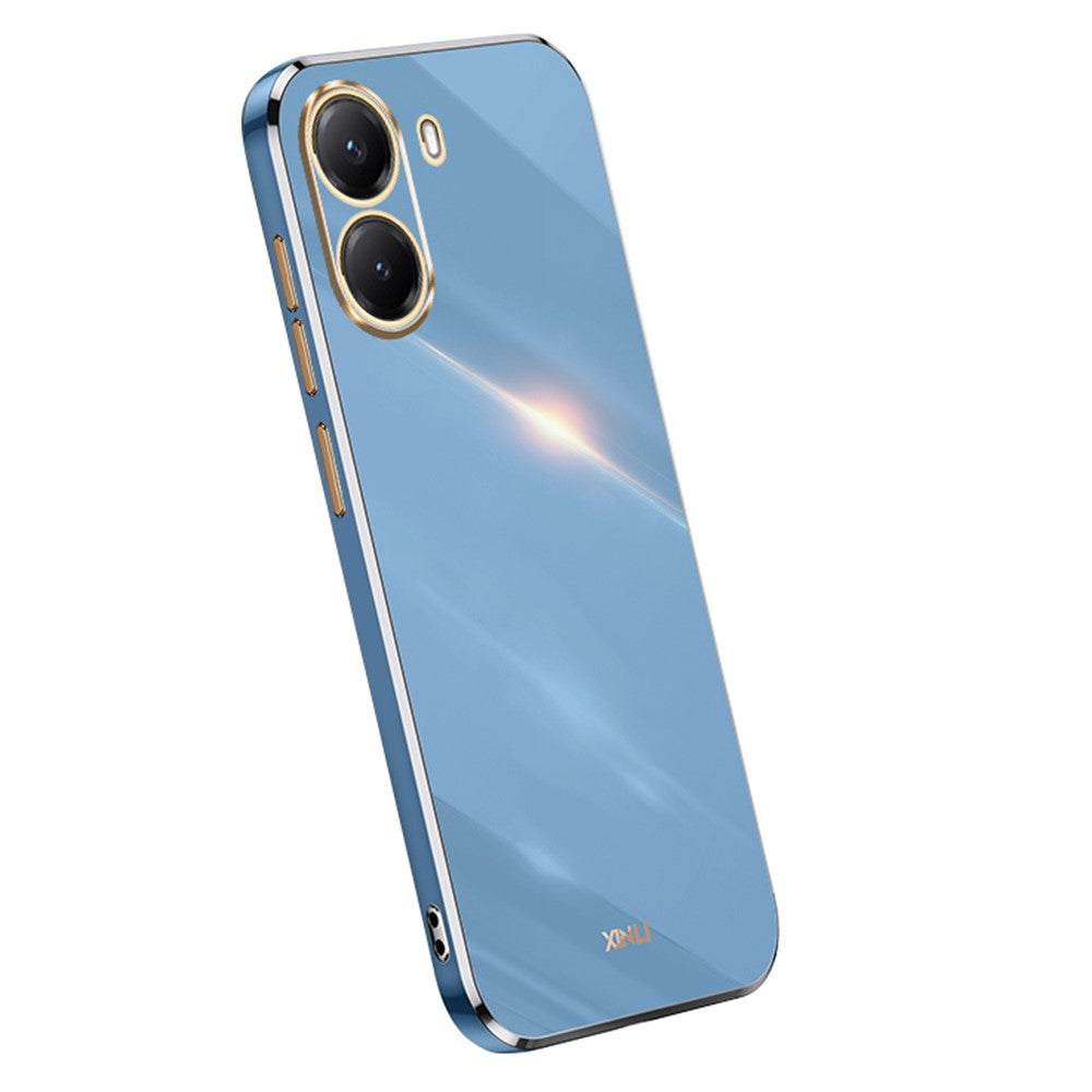 XINLI For Xiaomi Poco X7 Pro 5G Case TPU Phone Cover with Electroplating Frame