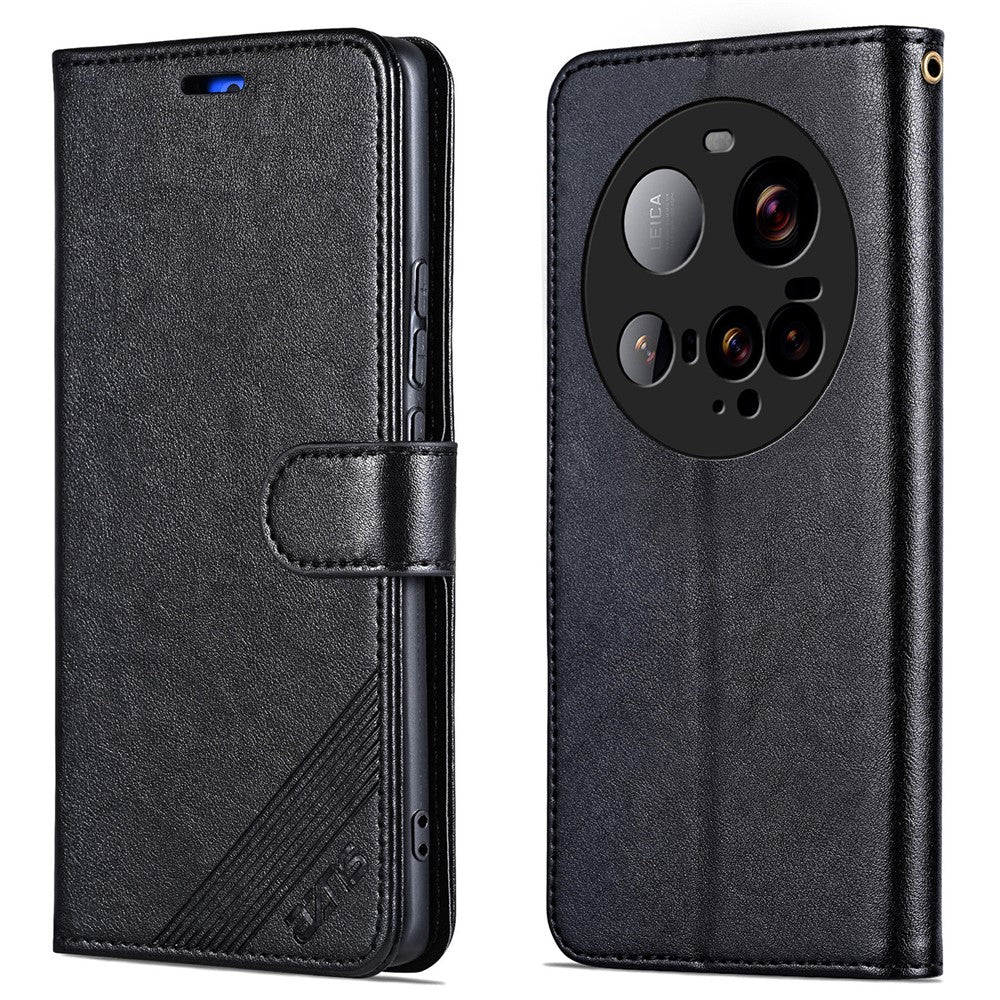 AZNS For Xiaomi 15 Ultra Case Anti-Scratch PU Leather Stand Wallet Phone Cover