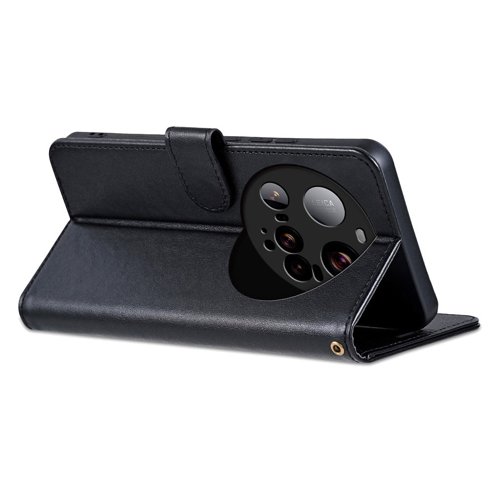 AZNS For Xiaomi 15 Ultra Case Anti-Scratch PU Leather Stand Wallet Phone Cover