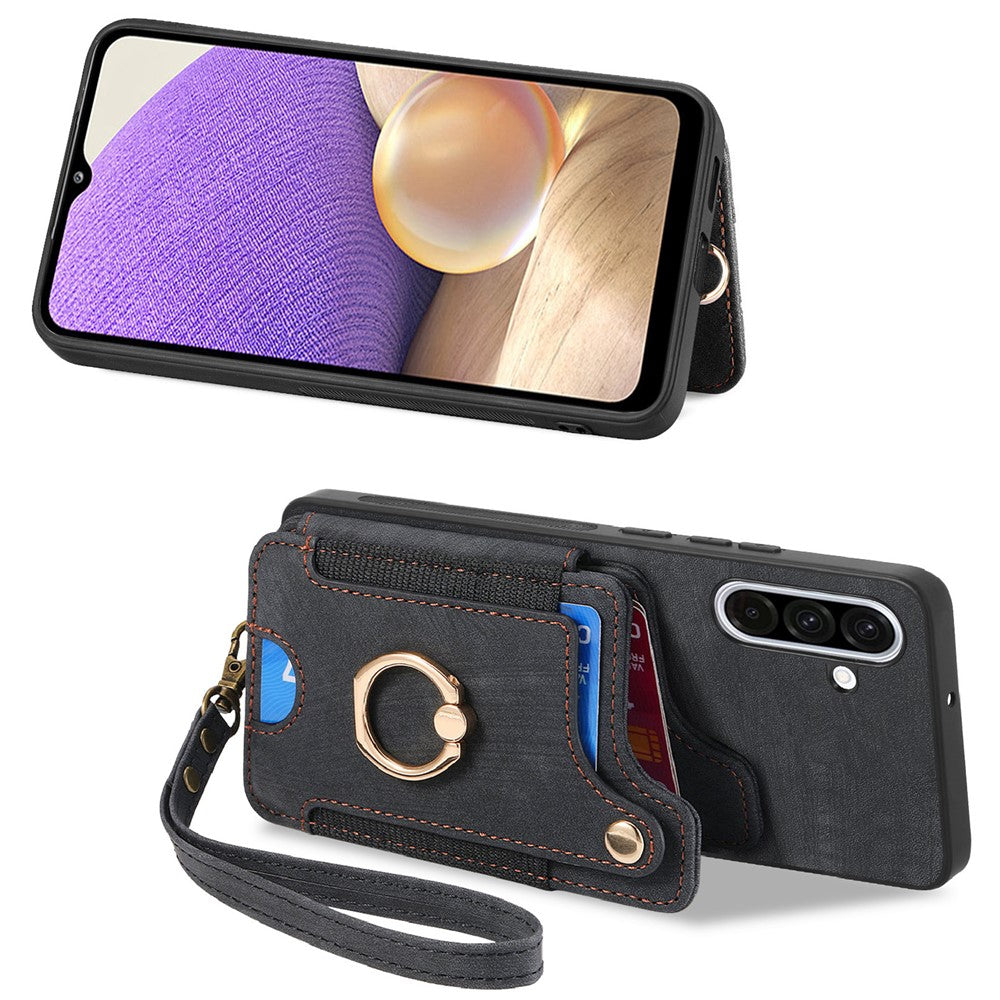 For Xiaomi Poco X7 Pro 5G Phone Case Leather Back Cover with Card Slots Kickstand