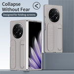 For Oppo Find N5 5G Phone Case Kickstand Wristband PC Silicone Mobile Cover