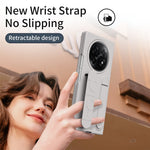 For Oppo Find N5 5G Phone Case Kickstand Wristband PC Silicone Mobile Cover