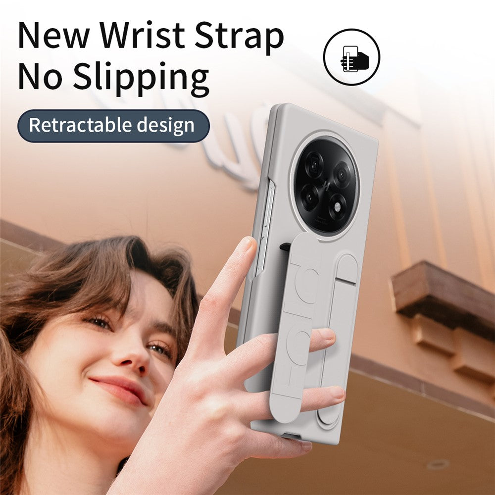 For Oppo Find N5 5G Phone Case Kickstand Wristband PC Silicone Mobile Cover