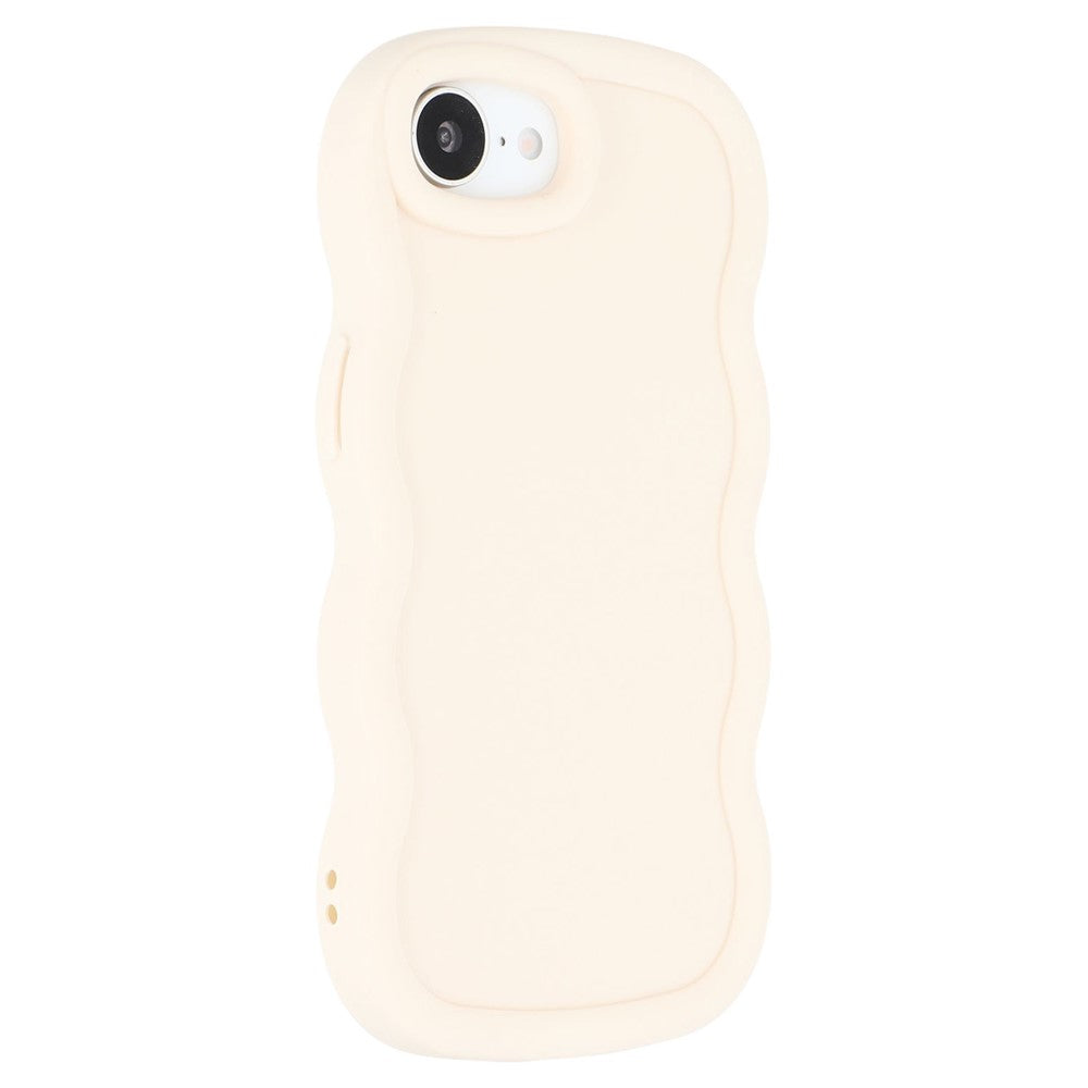 Til iPhone 17e / 16e Cover TPU Beskyttende Telefoncover Unik Bølget Ramme