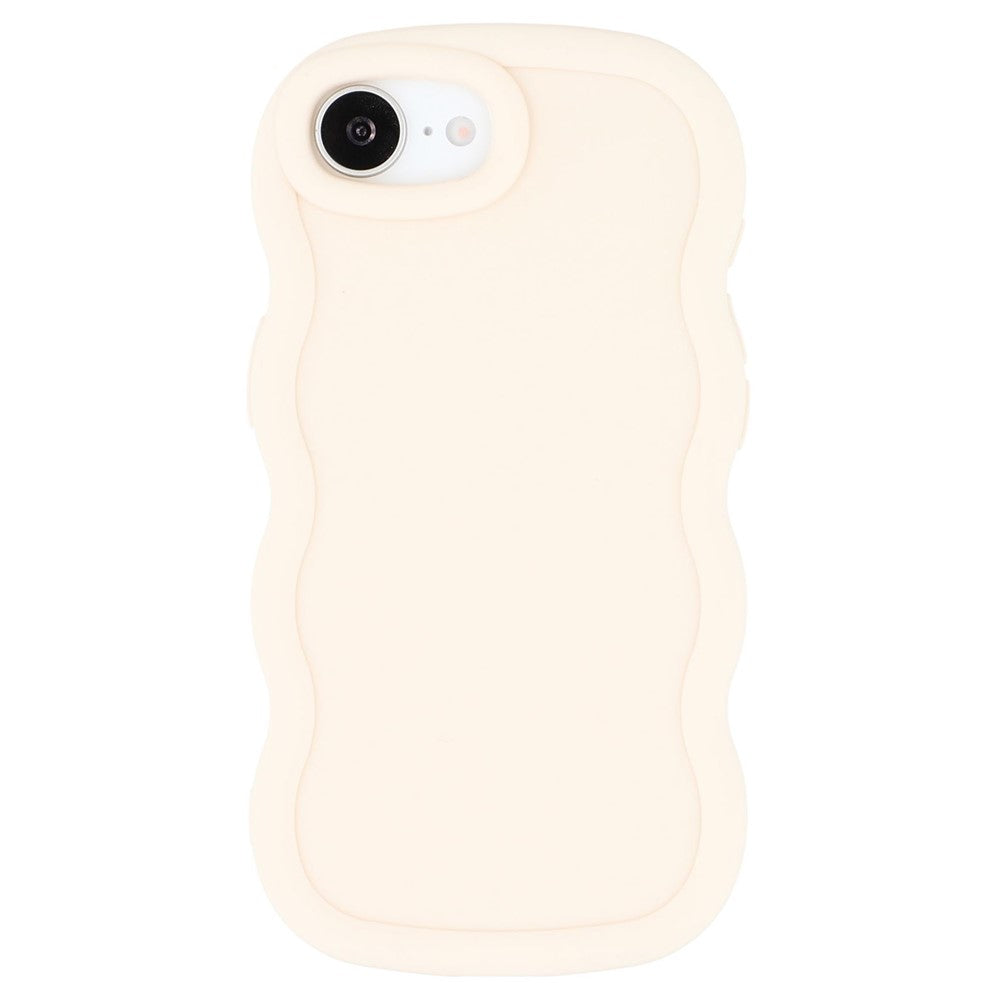 For iPhone 17th / 16th Case TPU Protective Phone Cover Unique Curly Wave Frame