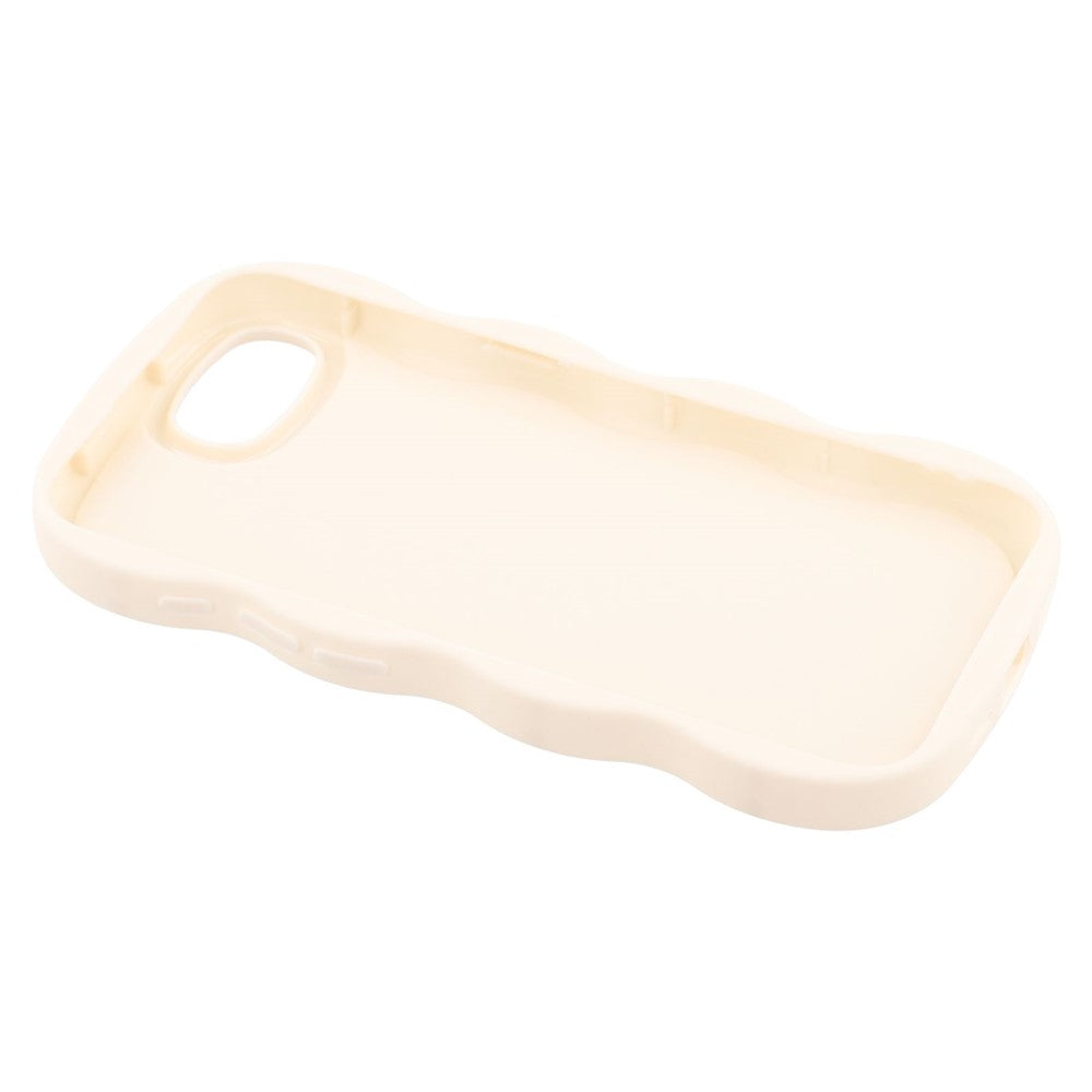 For iPhone 17th / 16th Case TPU Protective Phone Cover Unique Curly Wave Frame