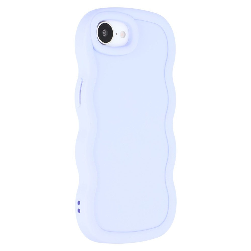 For iPhone 17th / 16th Case TPU Protective Phone Cover Unique Curly Wave Frame