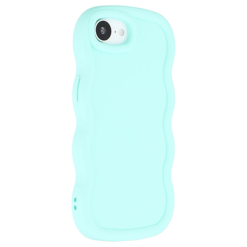 For iPhone 17th / 16th Case TPU Protective Phone Cover Unique Curly Wave Frame