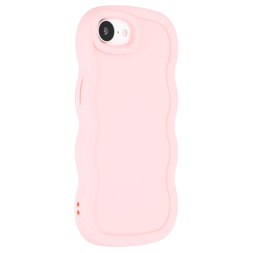 For iPhone 17th / 16th Case TPU Protective Phone Cover Unique Curly Wave Frame