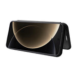 For Xiaomi 15 Ultra Case Carbon Fiber Texture Drop-Proof PU Leather Phone Cover