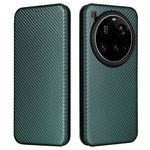 For Xiaomi 15 Ultra Case Carbon Fiber Texture Drop-Proof PU Leather Phone Cover