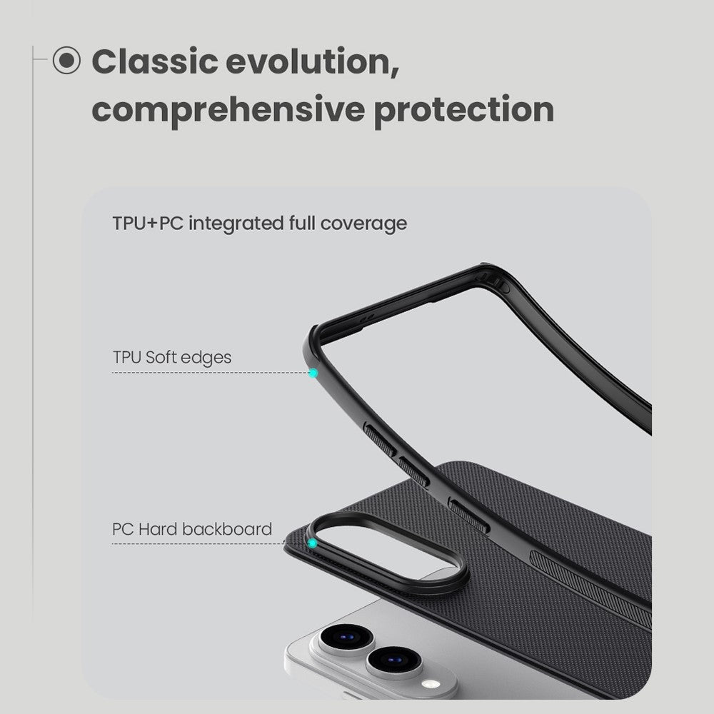 NILLKIN Frosted Shield Pro til Samsung Galaxy S25 Edge Cover Mat PC + TPU Telefoncover