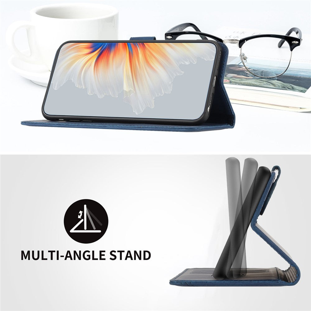 For Xiaomi Redmi Note 14 5G Leather Case Wallet Stand Smile Imprinted Phone Cover with Strap