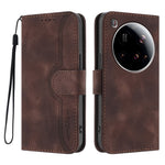 For Xiaomi 15 Ultra Leather Case Wallet Stand Smile Imprinted Phone Cover with Strap