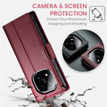 CASEME For Xiaomi Redmi Note 14 Pro 4G Case  023 Series RFID Blocking Leather Wallet Stand Phone Cover