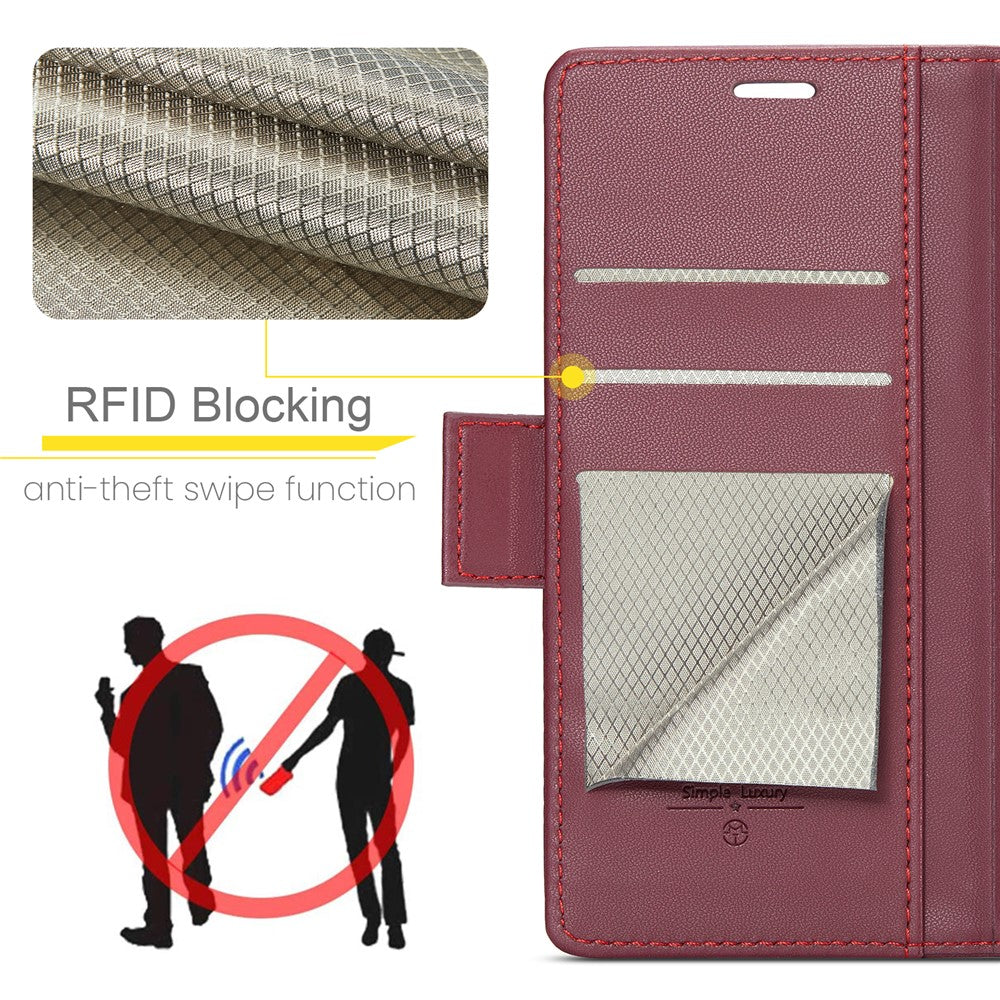 CASEME For Xiaomi Redmi Note 14 Pro 4G Case  023 Series RFID Blocking Leather Wallet Stand Phone Cover