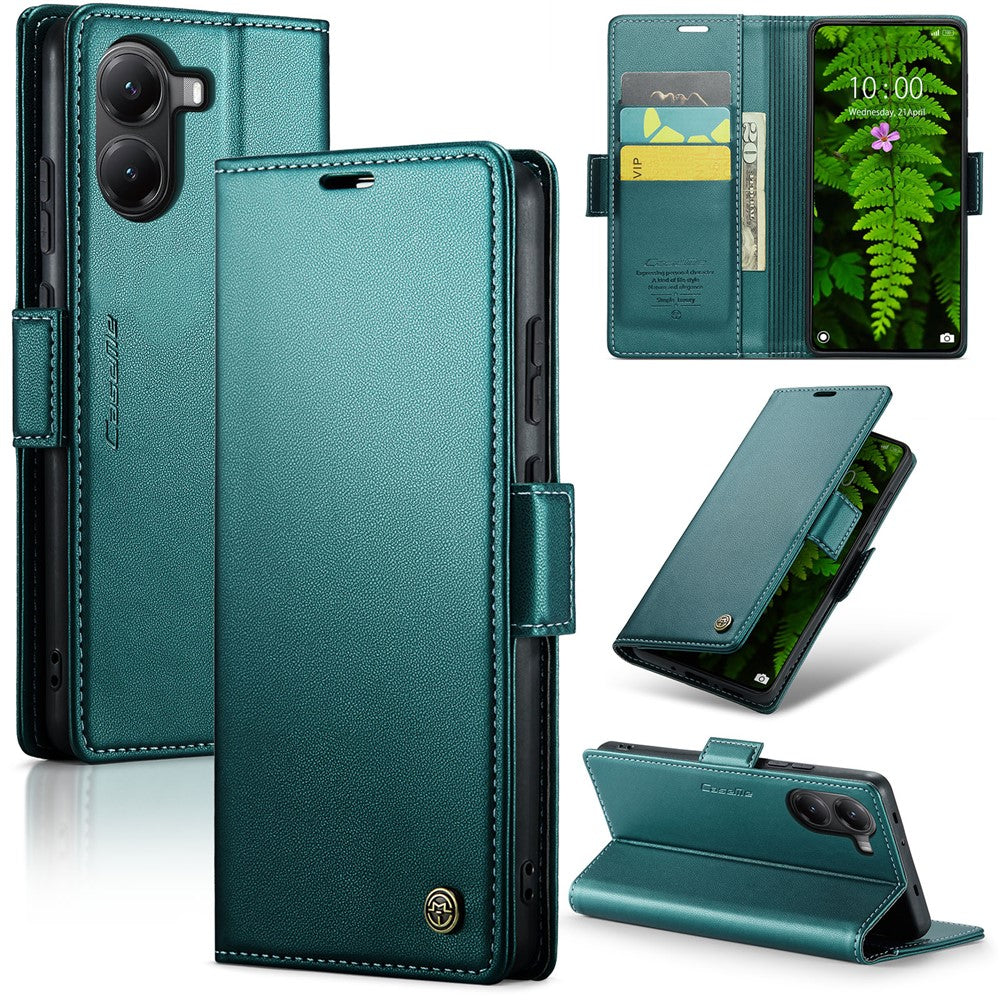 CASEME För Xiaomi Poco X7 Pro 5G Skal 023 Serien RFID-blockerande Läder Plånboksfodral