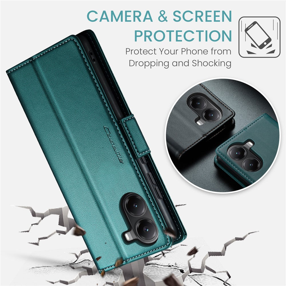 CASEME For Xiaomi Poco X7 Pro 5G Case  023 Series RFID Blocking Leather Wallet Stand Phone Cover