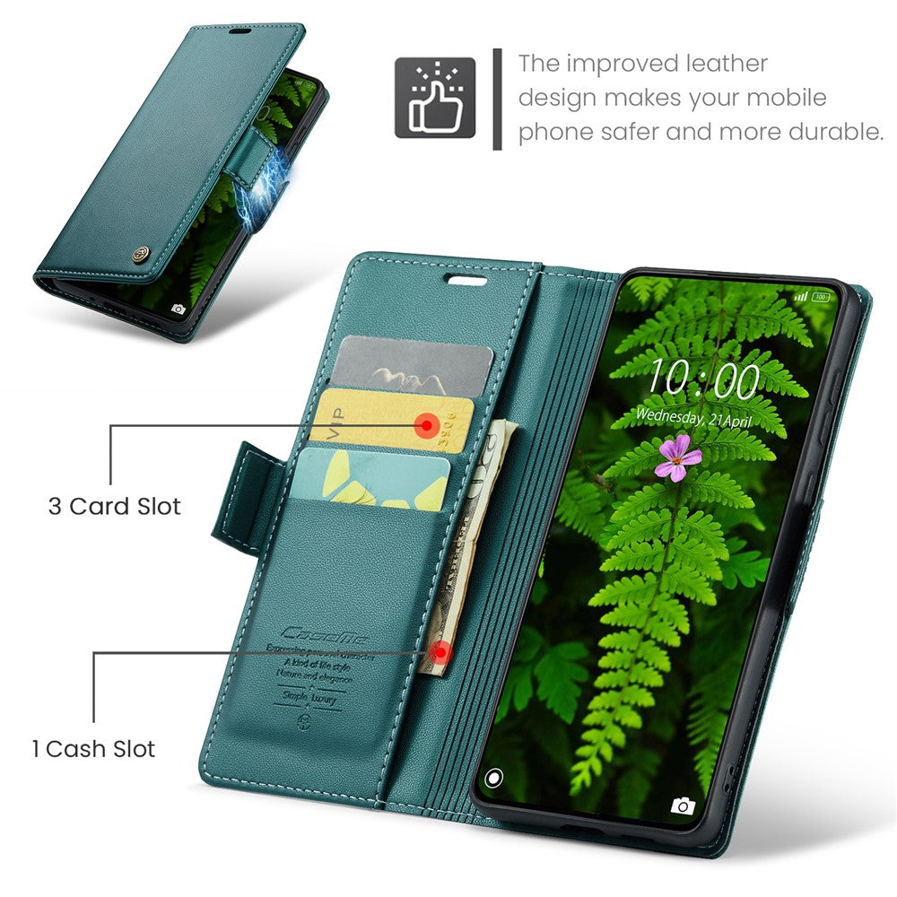 CASEME For Xiaomi Poco X7 Pro 5G Case  023 Series RFID Blocking Leather Wallet Stand Phone Cover