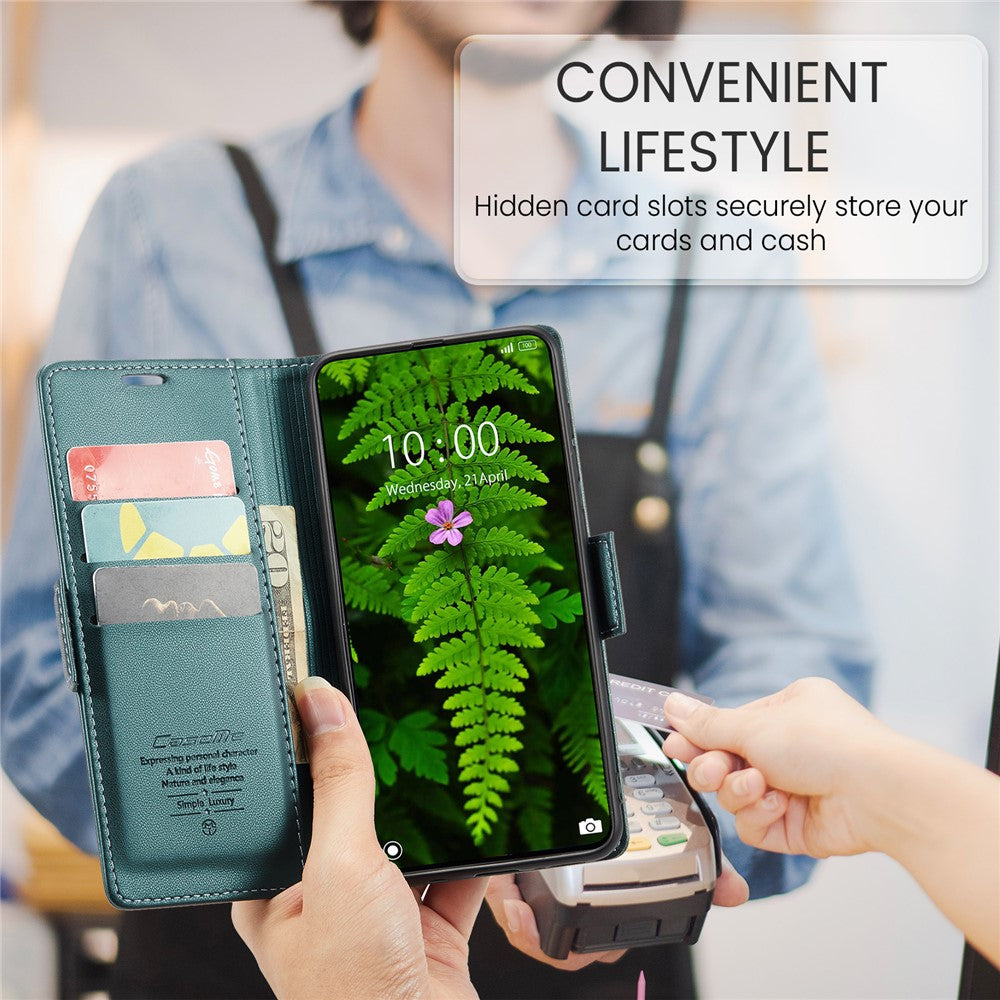 CASEME For Xiaomi Poco X7 Pro 5G Case  023 Series RFID Blocking Leather Wallet Stand Phone Cover