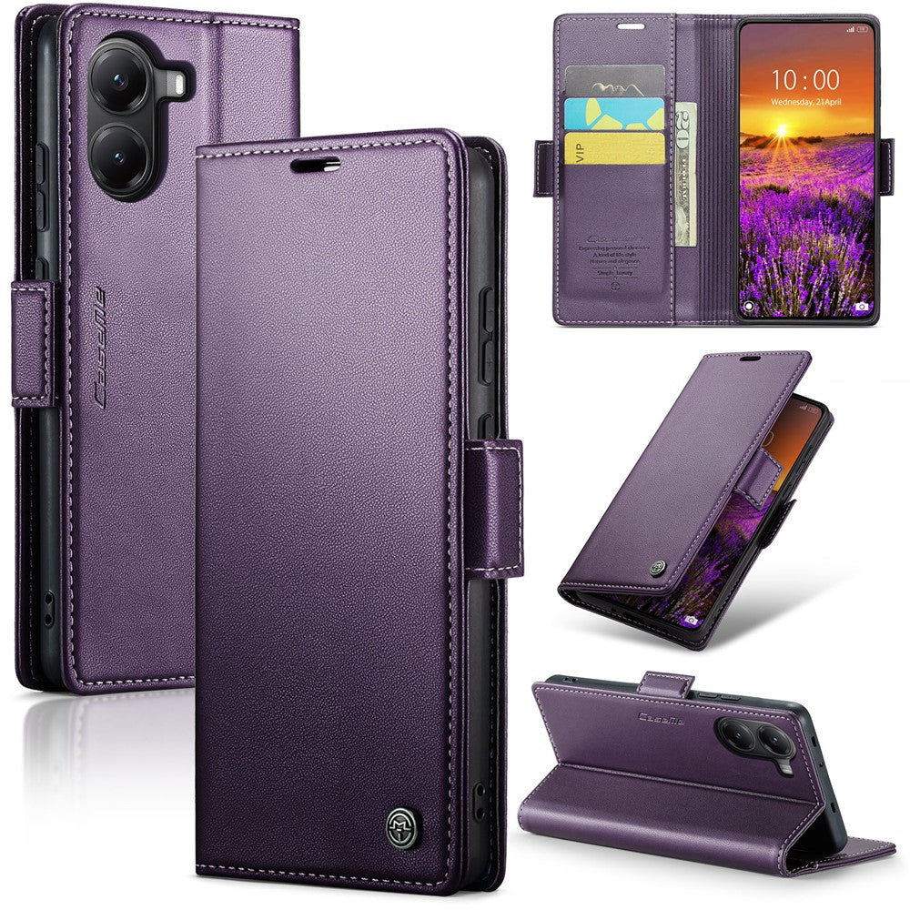 CASEME For Xiaomi Poco X7 Pro 5G Case  023 Series RFID Blocking Leather Wallet Stand Phone Cover