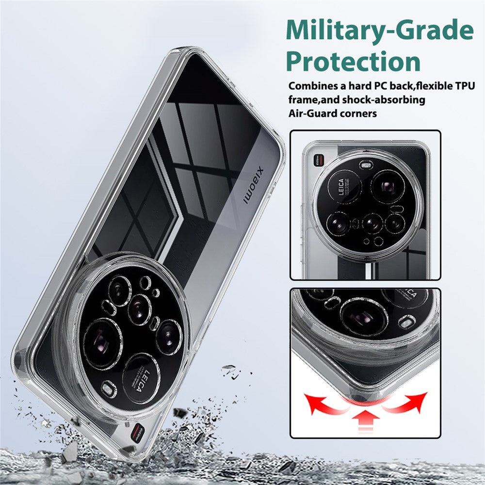 For Xiaomi 15 Ultra Clear Phone Case TPU+Acrylic Shockproof Phone Back Cover
