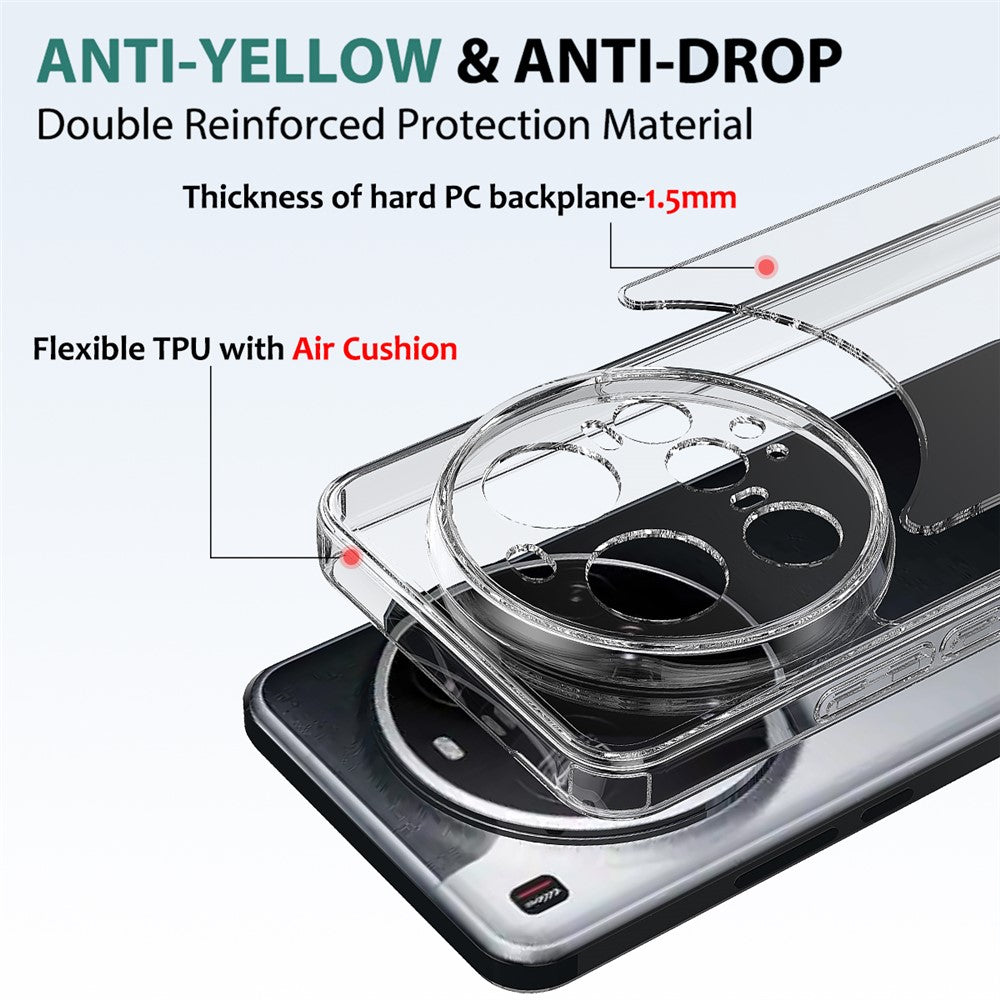 For Xiaomi 15 Ultra Clear Phone Case TPU+Acrylic Shockproof Phone Back Cover