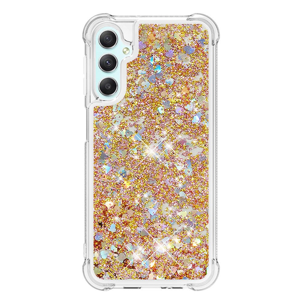 For Samsung Galaxy A25 5G (Global) (161.0 x 76.5 x 8.3mm) TPU Case Glitter Quicksand Shockproof Phone Back Cover