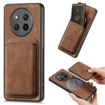 For Honor X60 Pro 5G / Honor Magic7 Lite 5G / Honor X9c 5G Magnetic Case Leather Back Cover with Detachable Card Holder