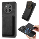 For Honor X60 Pro 5G / Honor Magic7 Lite 5G / Honor X9c 5G Magnetic Case Leather Back Cover with Detachable Card Holder