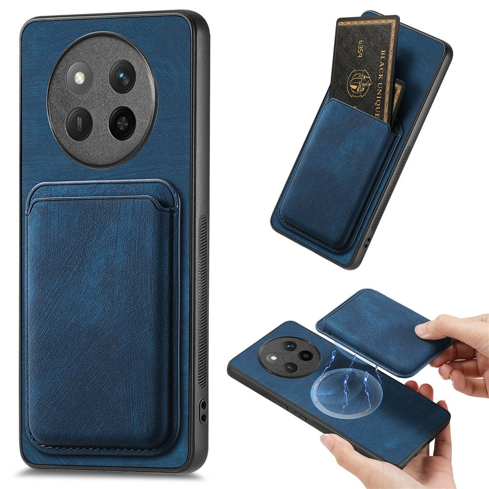 For Honor X60 Pro 5G / Honor Magic7 Lite 5G / Honor X9c 5G Magnetic Case Leather Back Cover with Detachable Card Holder